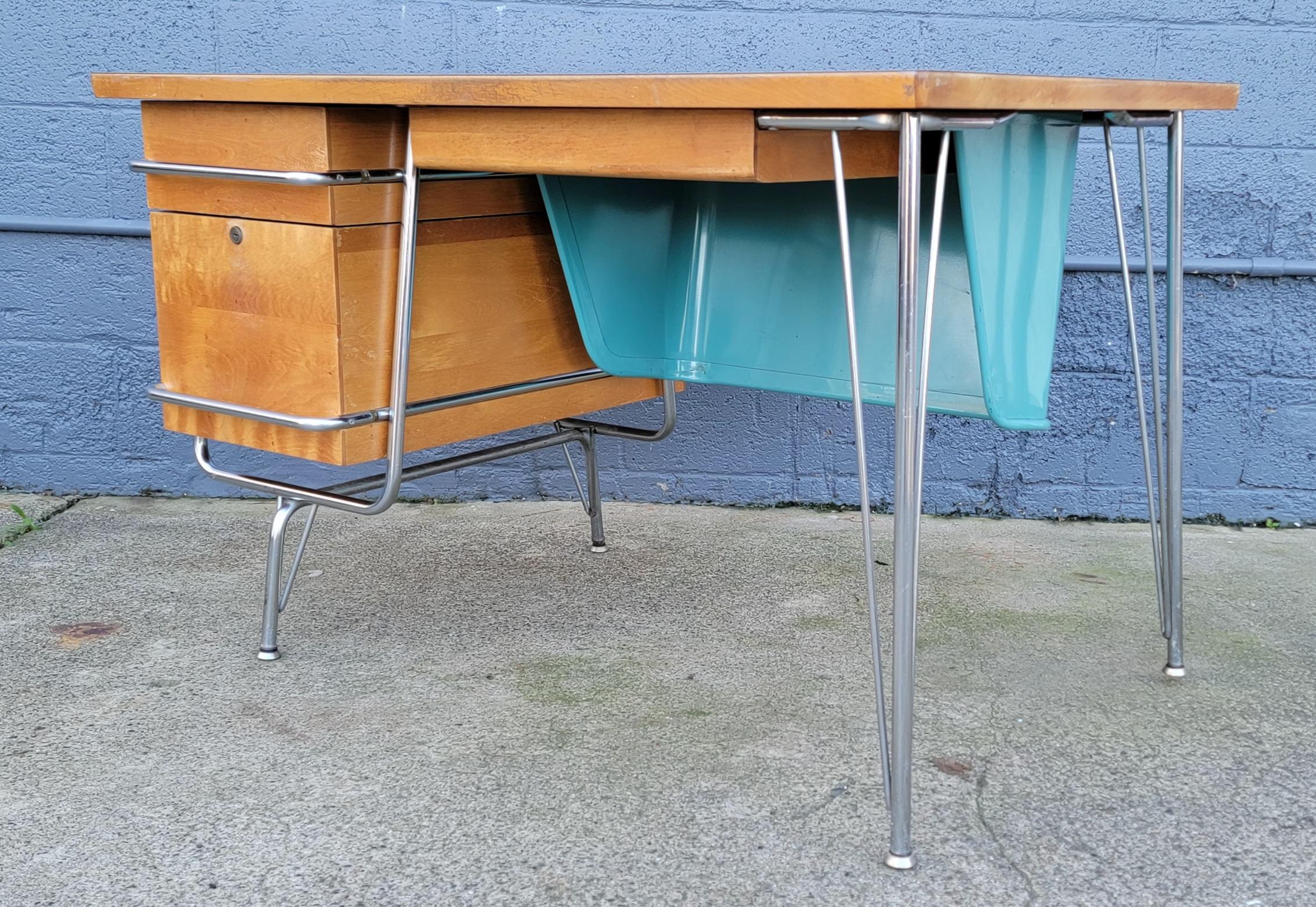 American KEM Weber for Heywood Wakefield Trimline Desk