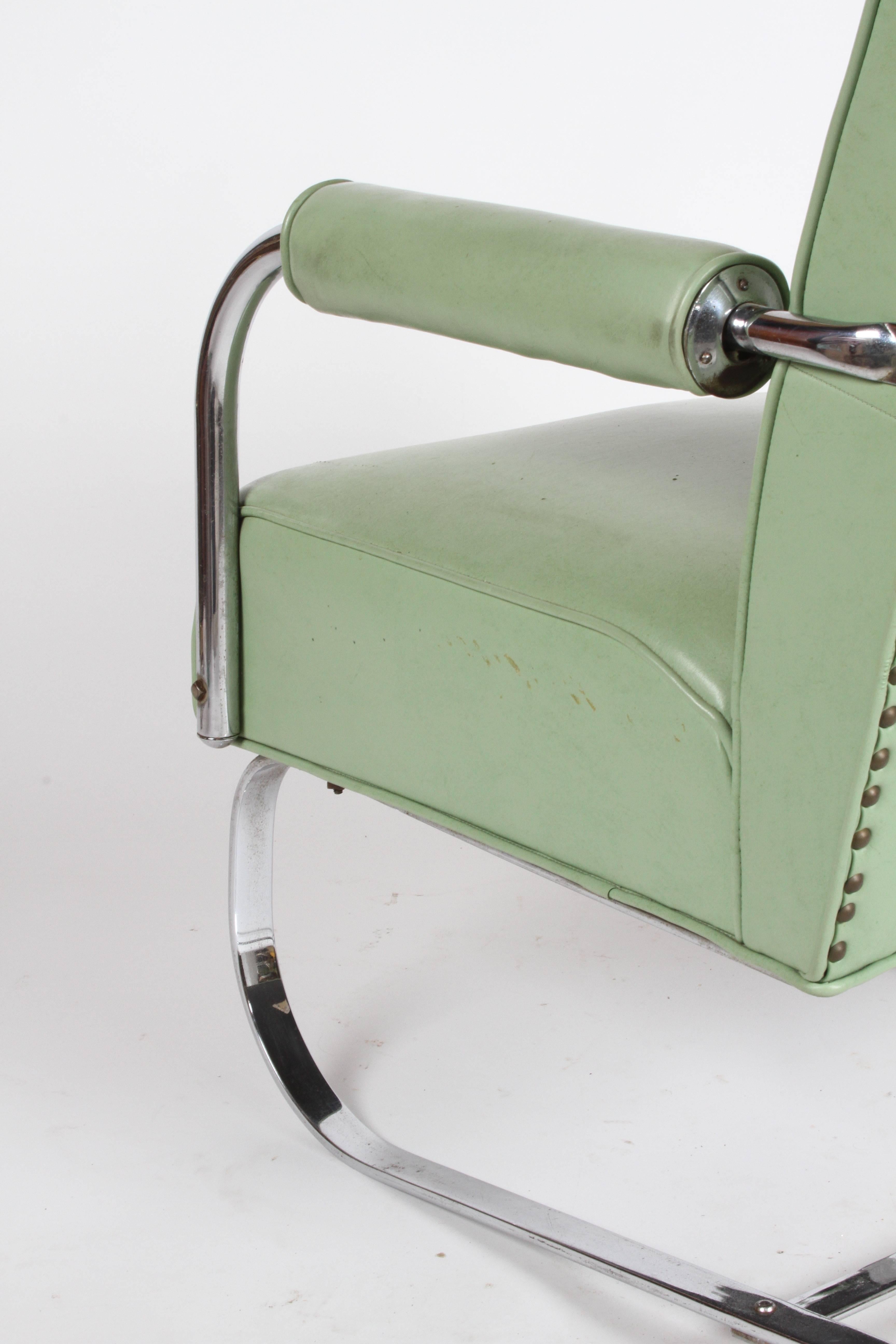 KEM Weber for Lloyd Art Deco Springer Lounge Chair 2