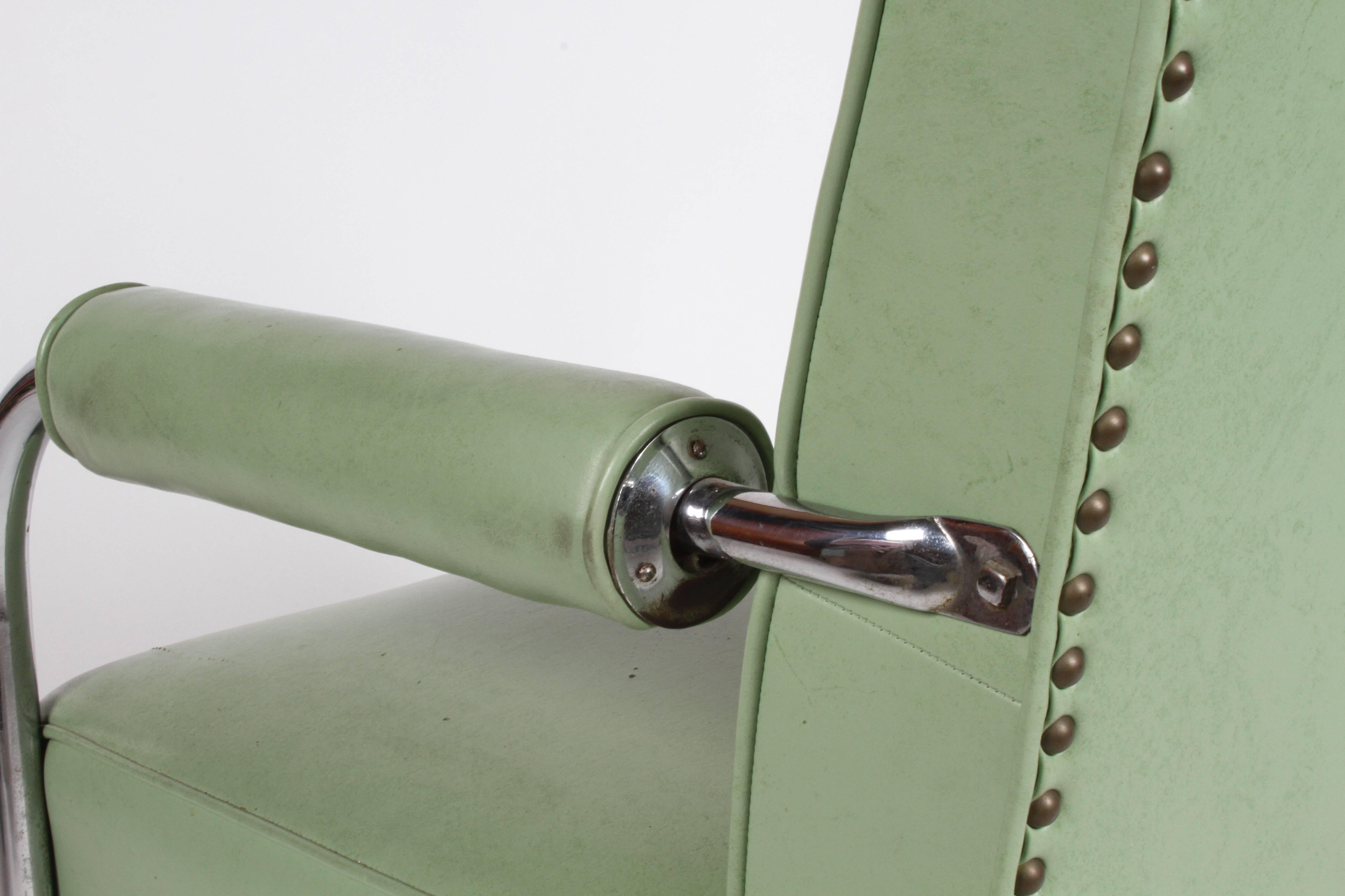 KEM Weber for Lloyd Art Deco Springer Lounge Chair 4