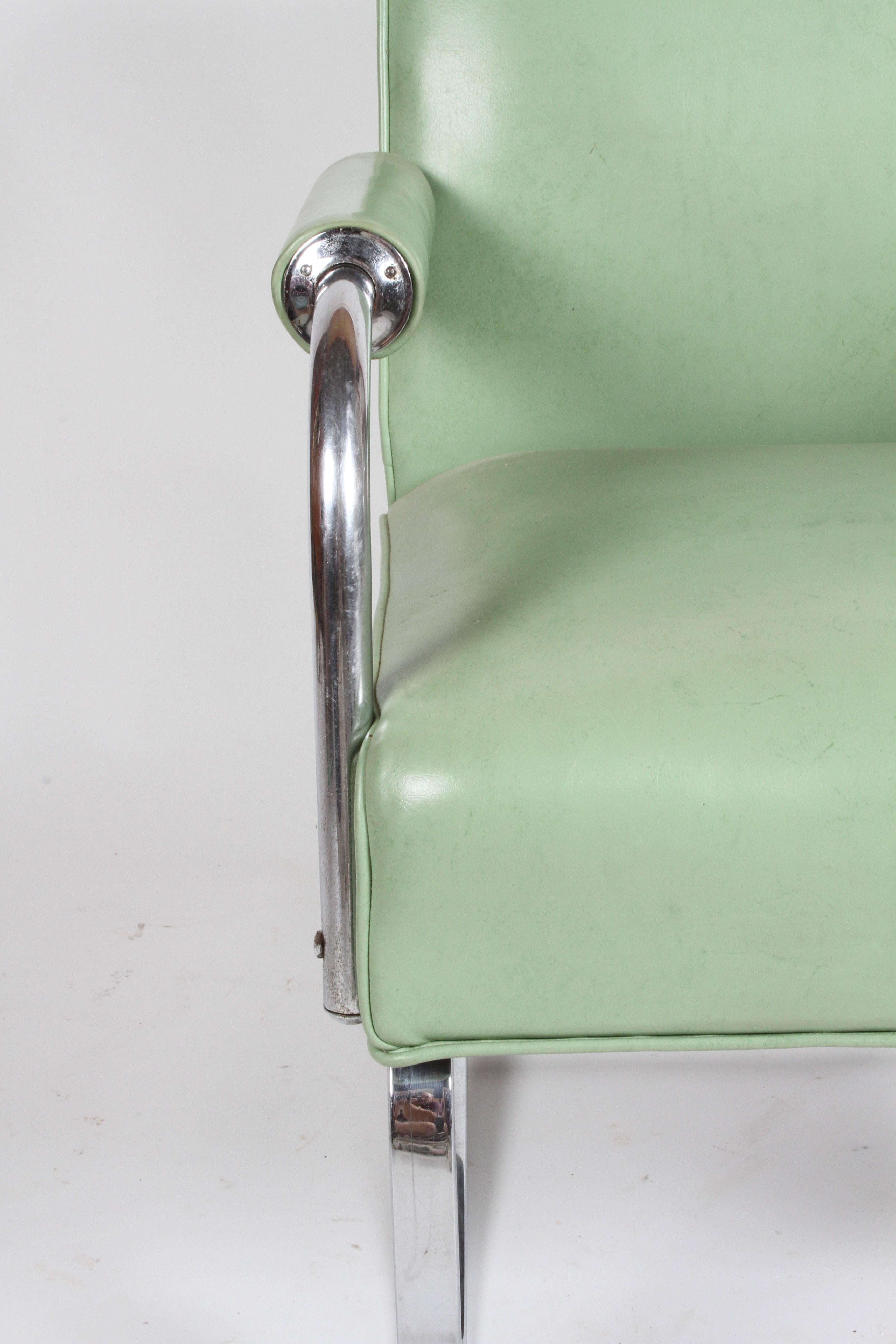 KEM Weber for Lloyd Art Deco Springer Lounge Chair 7