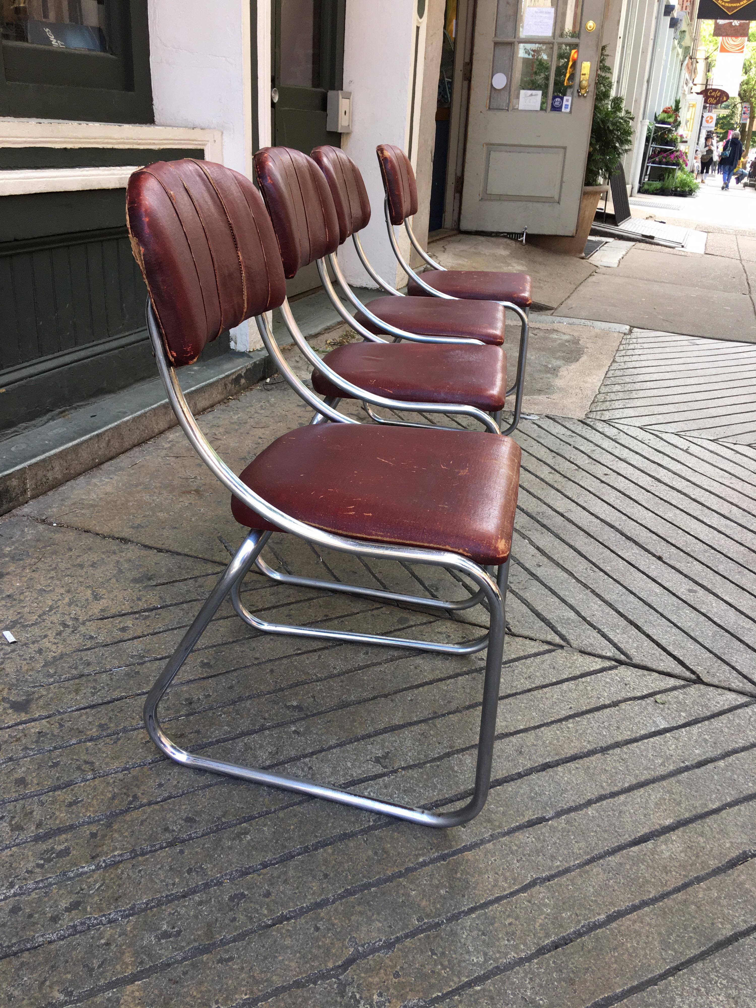 Mid-20th Century Kem Weber for Lloyd  Set of 4 dining chairs 