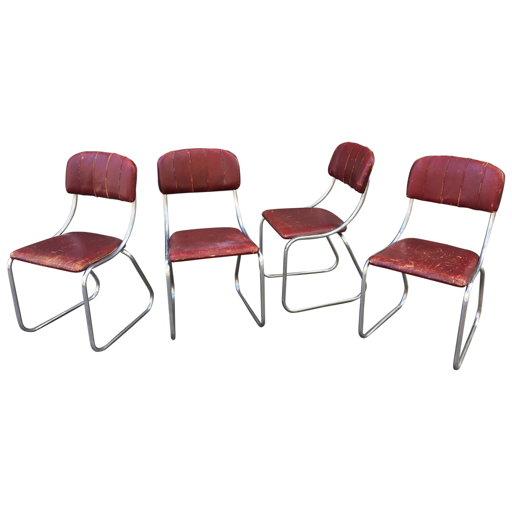 Kem Weber for Lloyd  Set of 4 dining chairs 