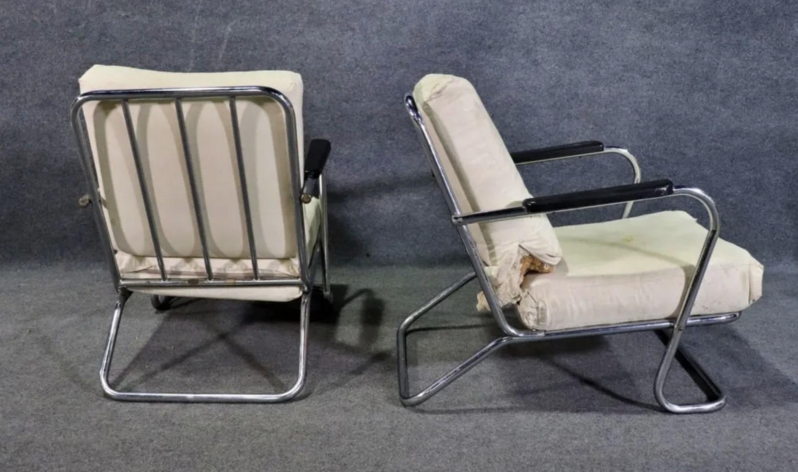 Mid-Century Modern Chaises signées Kem Weber en vente
