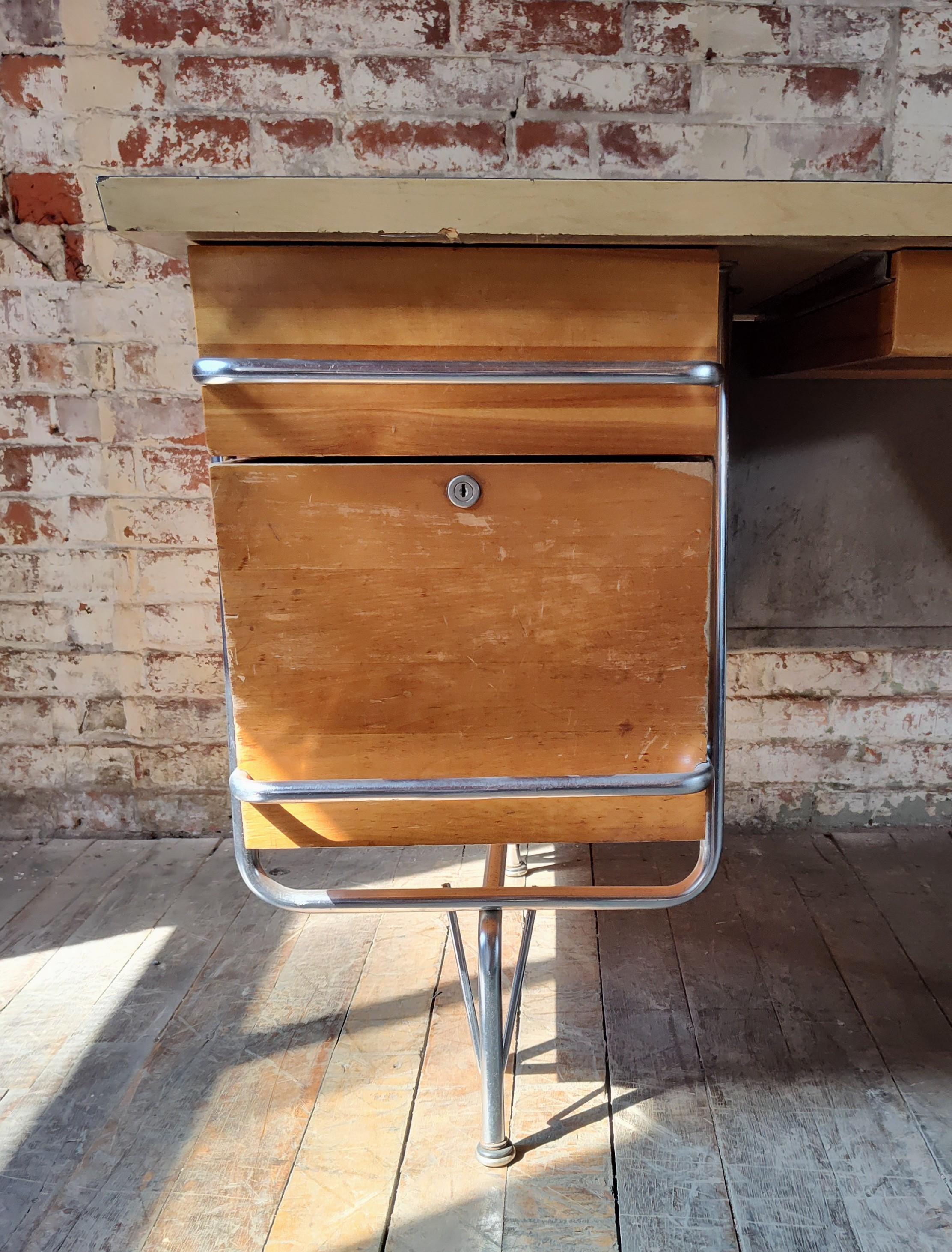 Kem Weber Trimline Desk by Heywood Wakefield For Sale 5