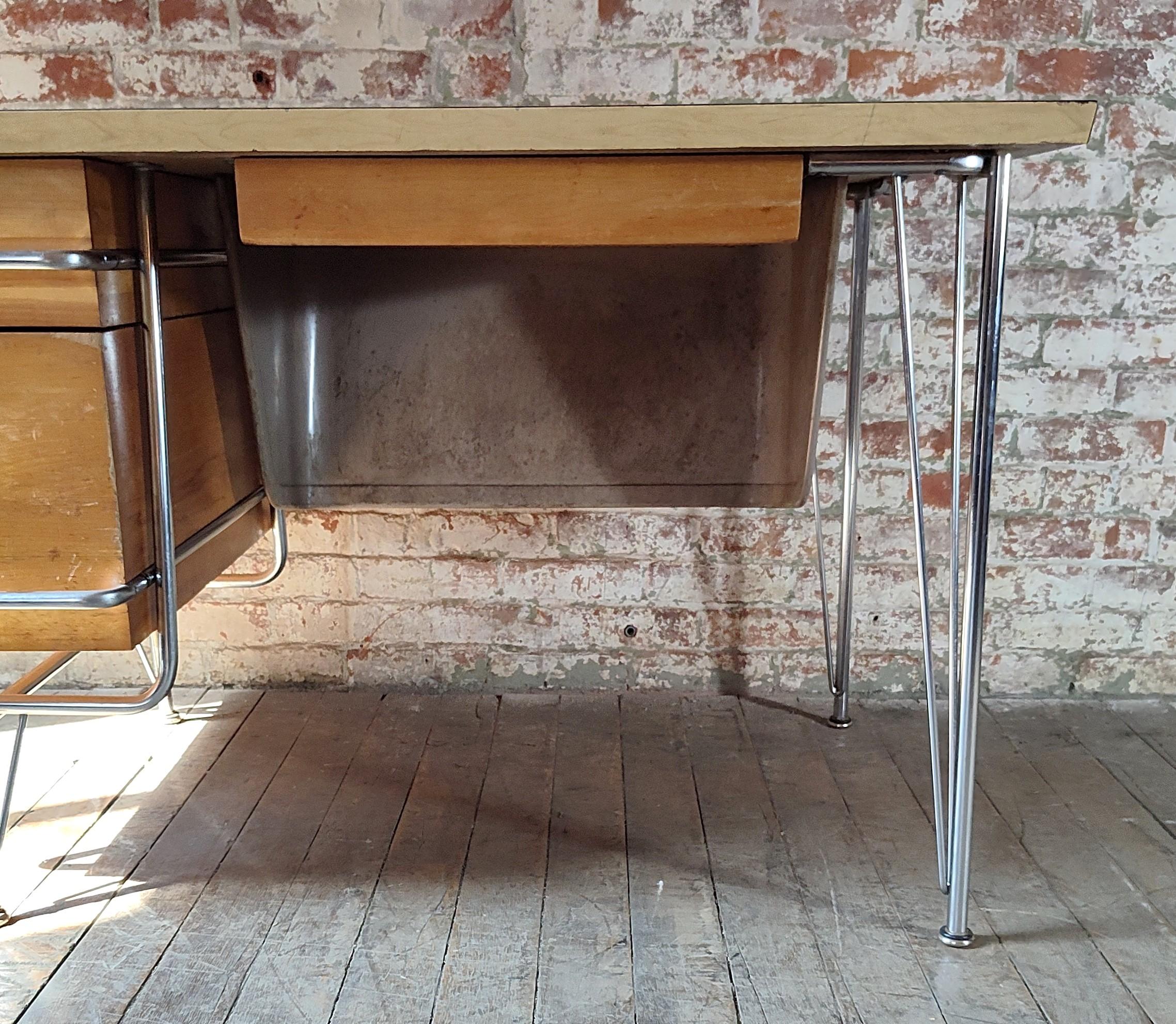 Kem Weber Trimline Desk by Heywood Wakefield For Sale 6