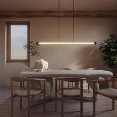 KEMBLEFORD PENDANT LED tube 3000K sateen brass