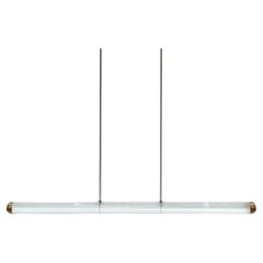 KEMBLEFORD PENDANT LED tube 3000K sateen brass