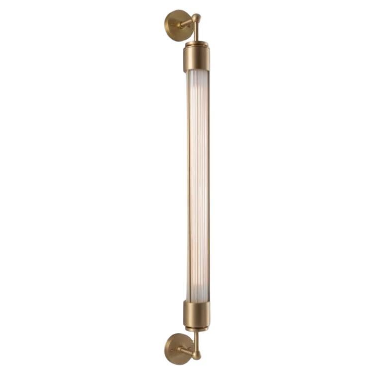 KEMBLEFORD WALL DOUBLE LARGE LED 2200K brushed chrome plated brass