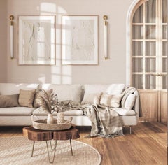 KEMBLEFORD LED GRANDE DE PARED 2200K latón cromado cepillado