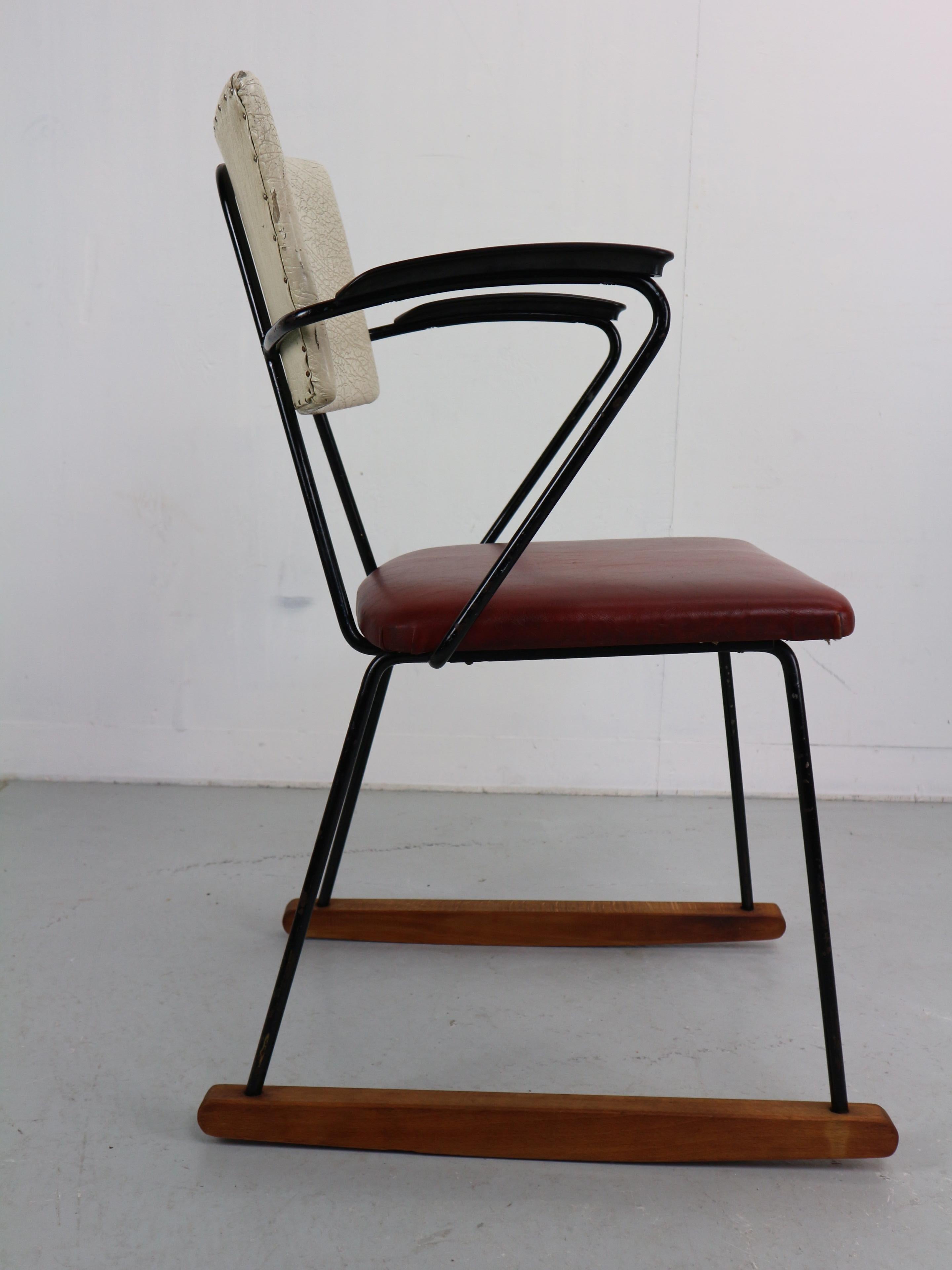 Mid-Century Modern  Kembo Rocking by Wh Gispen, 1950s For Sale