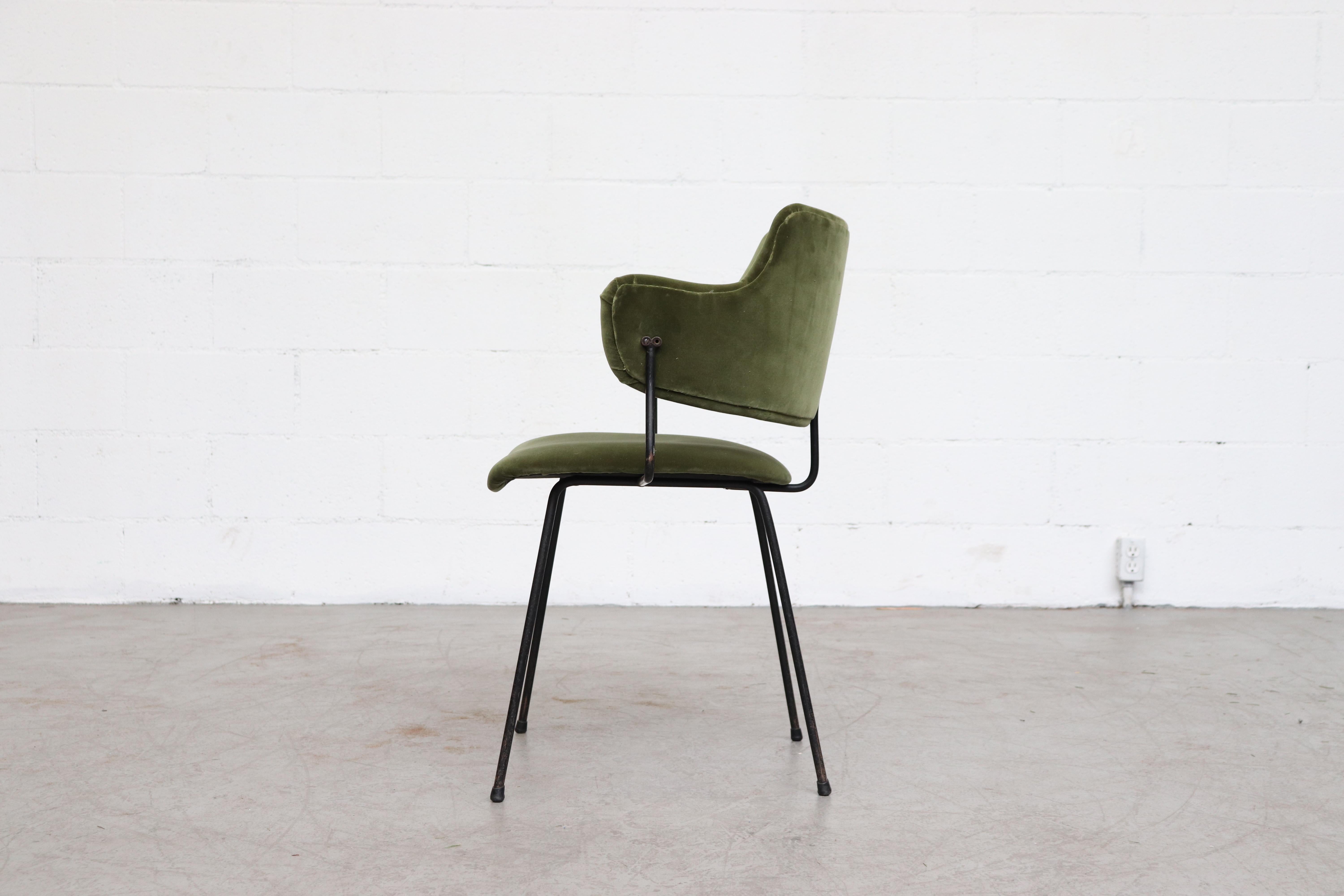 Mid-Century Modern Kembo Wire Framed Armchair by W.H. Gispen