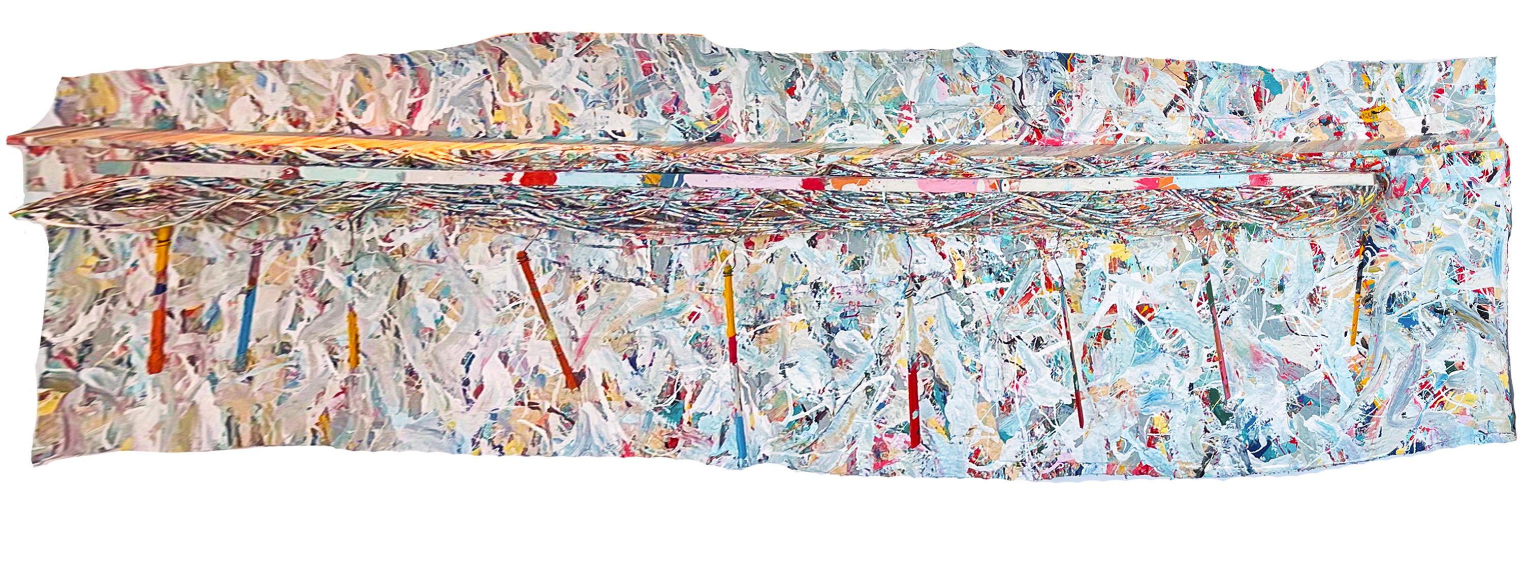 Ken Anderson Abstract Painting – Abstrakt Horizontal