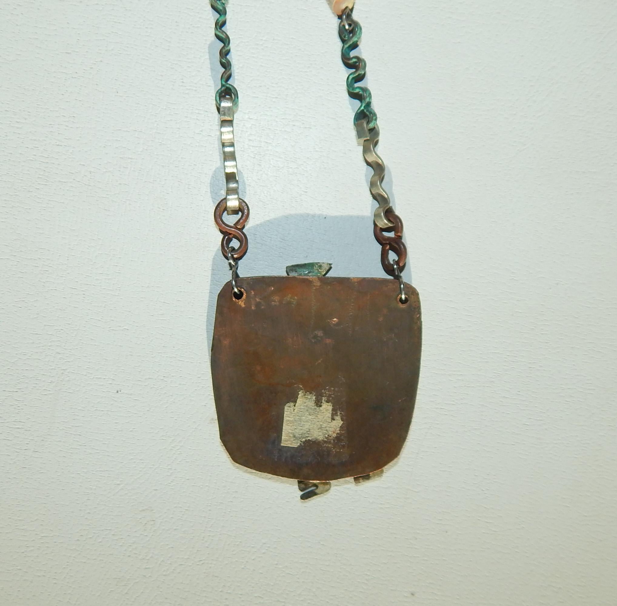 Ken Beldin Figural Pendant - Mid-Century Mexican Copper 1