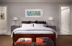 "Notes From The Edge Of The World Eight", abstract seascape print, turquoise.