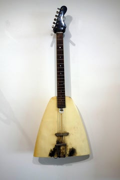 "Surf Board Guitar" Hybrid Instrument Wall Sculpture