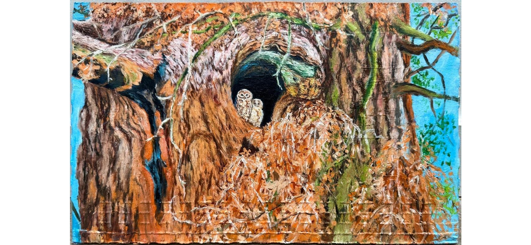 How to Paint Trees (study #4), 2025

Additional information:
Medium: Oil on prepared cardboard
Dimensions: 9 × 14 in  22.9 × 35.6 cm
Signature: Hand-signed by artist, signed and dated verso

Ken Craft (b. 1967 New Mexico) is an artist based in