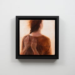 "The Sea Within" - Realist Female Portrait, Oil Painting on Cradled Panel