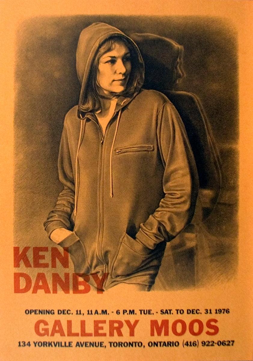 Dies ist ein Ausstellungsplakat der ersten Auflage, das der kanadische Realist Ken Danby 1976 für die Galerie Moos entworfen hat. Danby, der für seine Präzision und seine naturgetreuen Details bekannt ist, bringt seinen unverkennbaren Stil in diese