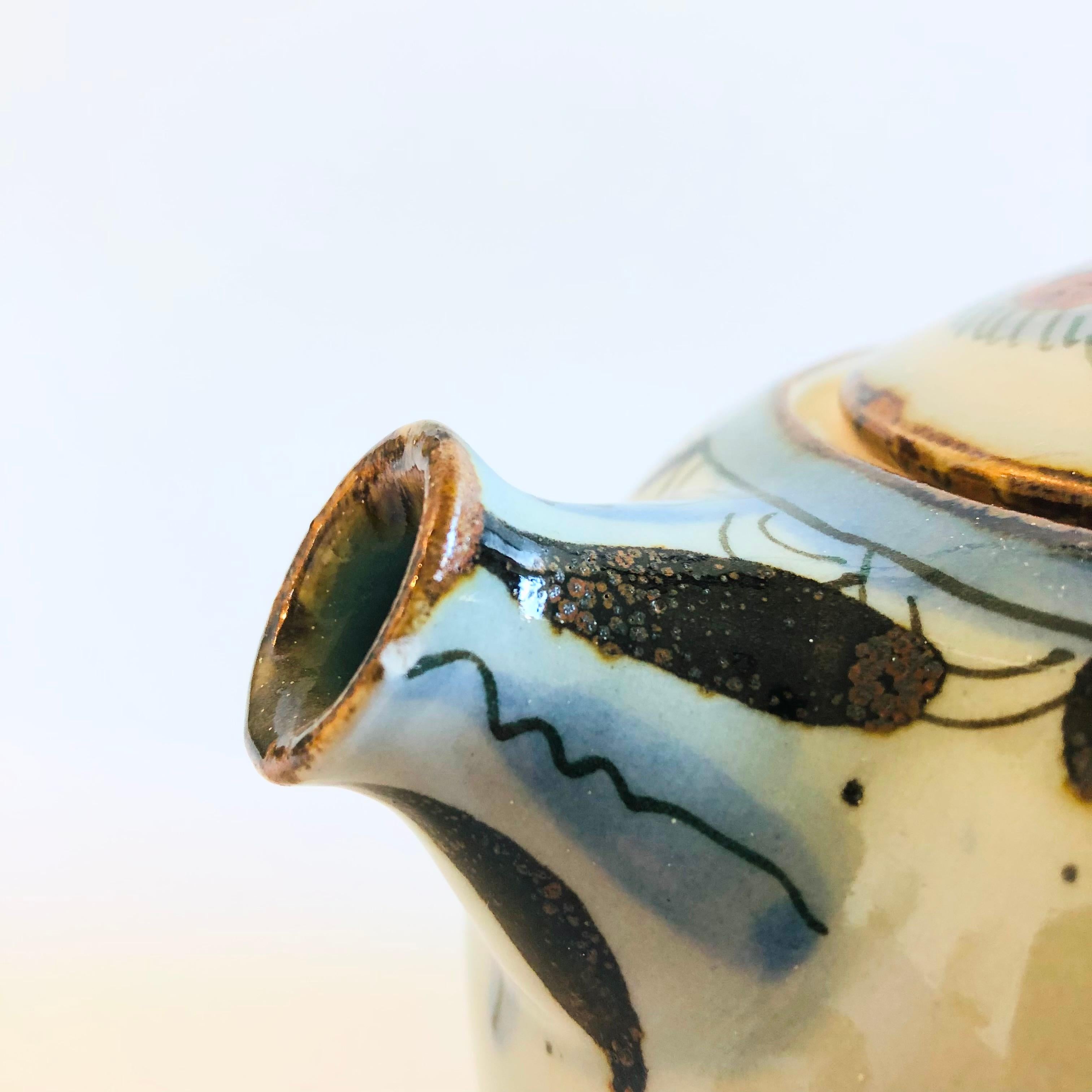 20ième siècle Théière Tonala Pottery de Ken Edwards en vente