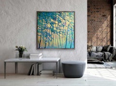 « Air Through the Forest » (L'air à travers la forêt):: peinture de paysage abstrait