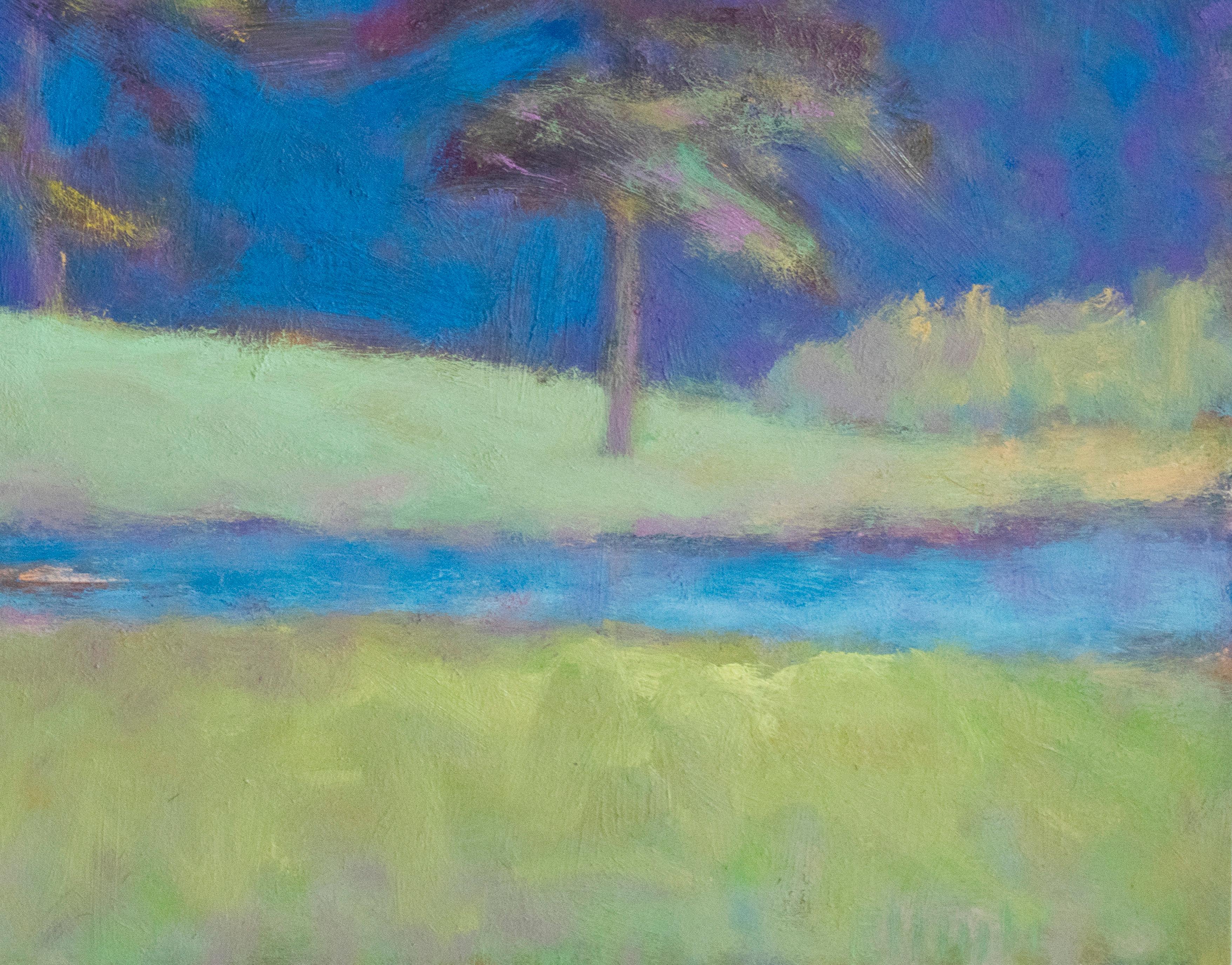'At the Creek's Edge, ' Abstract Landscape Painting 1