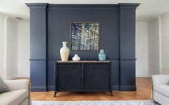 "Colori nella brezza 1", pittura astratta di paesaggio