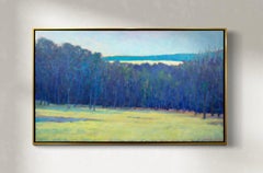 "El borde de la pradera" Pintura abstracta contemporánea de paisaje