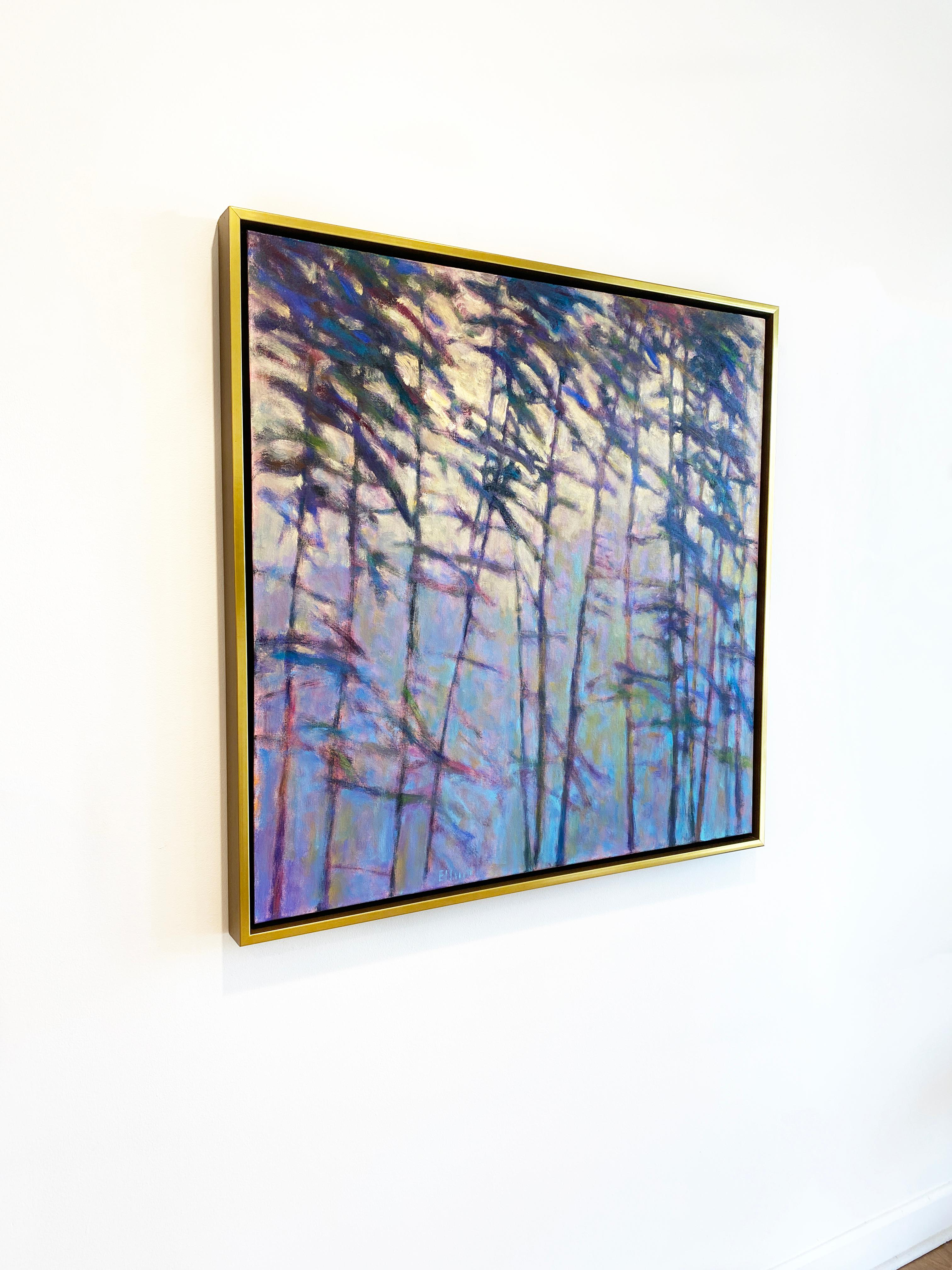 Pittura ad olio di paesaggio espressionista 