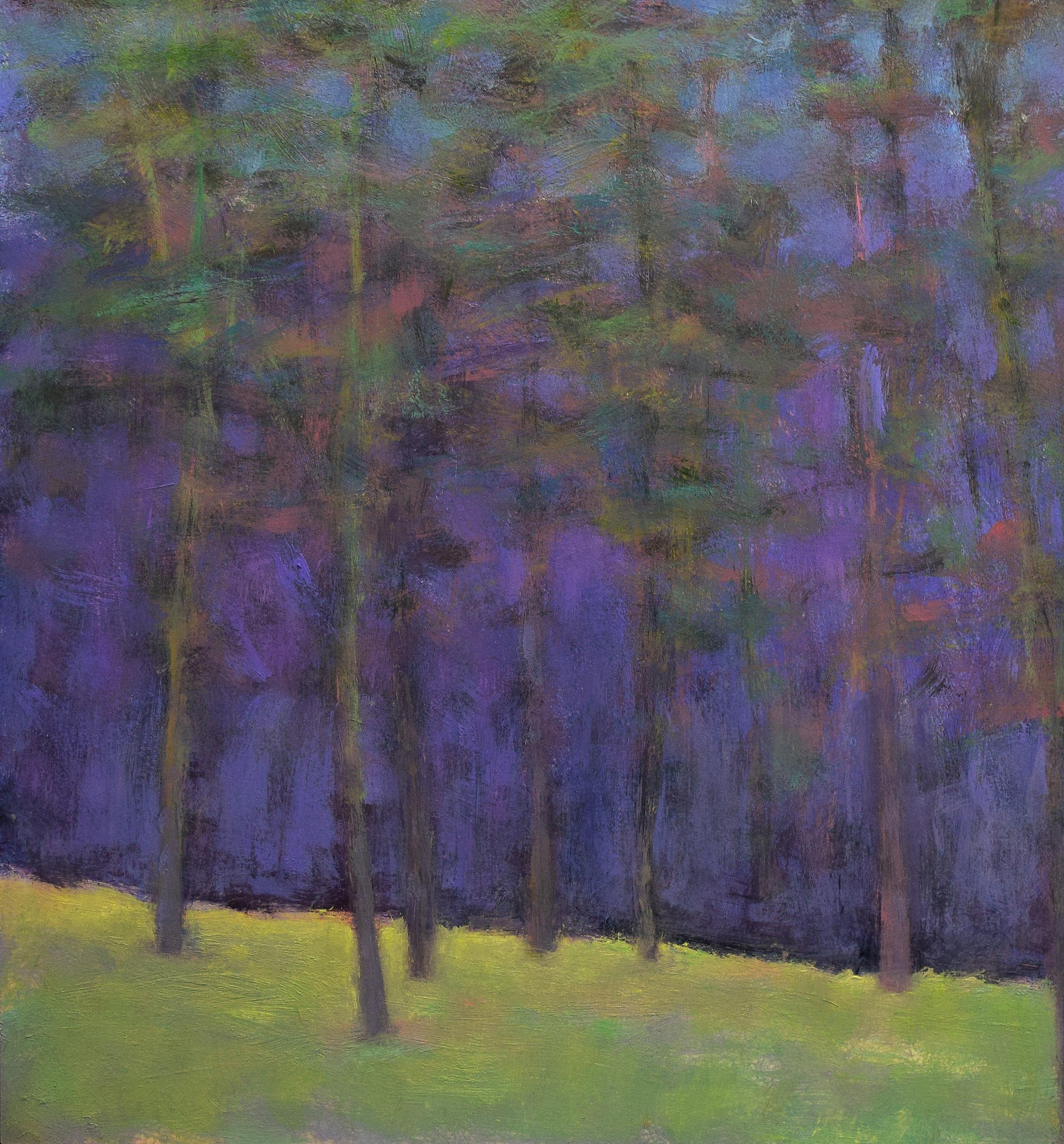 Ken Elliott - Expressionistic landscape oil painting 'Ultramarine Blue ...