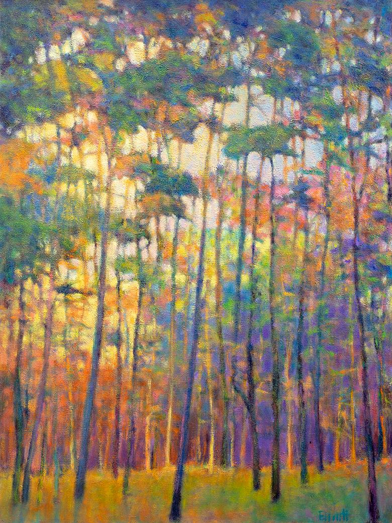 Ken Elliott Landscape Painting - Glittering Forest