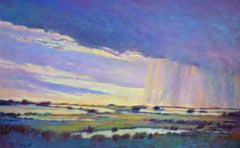 Rain Moving Along the Marsh