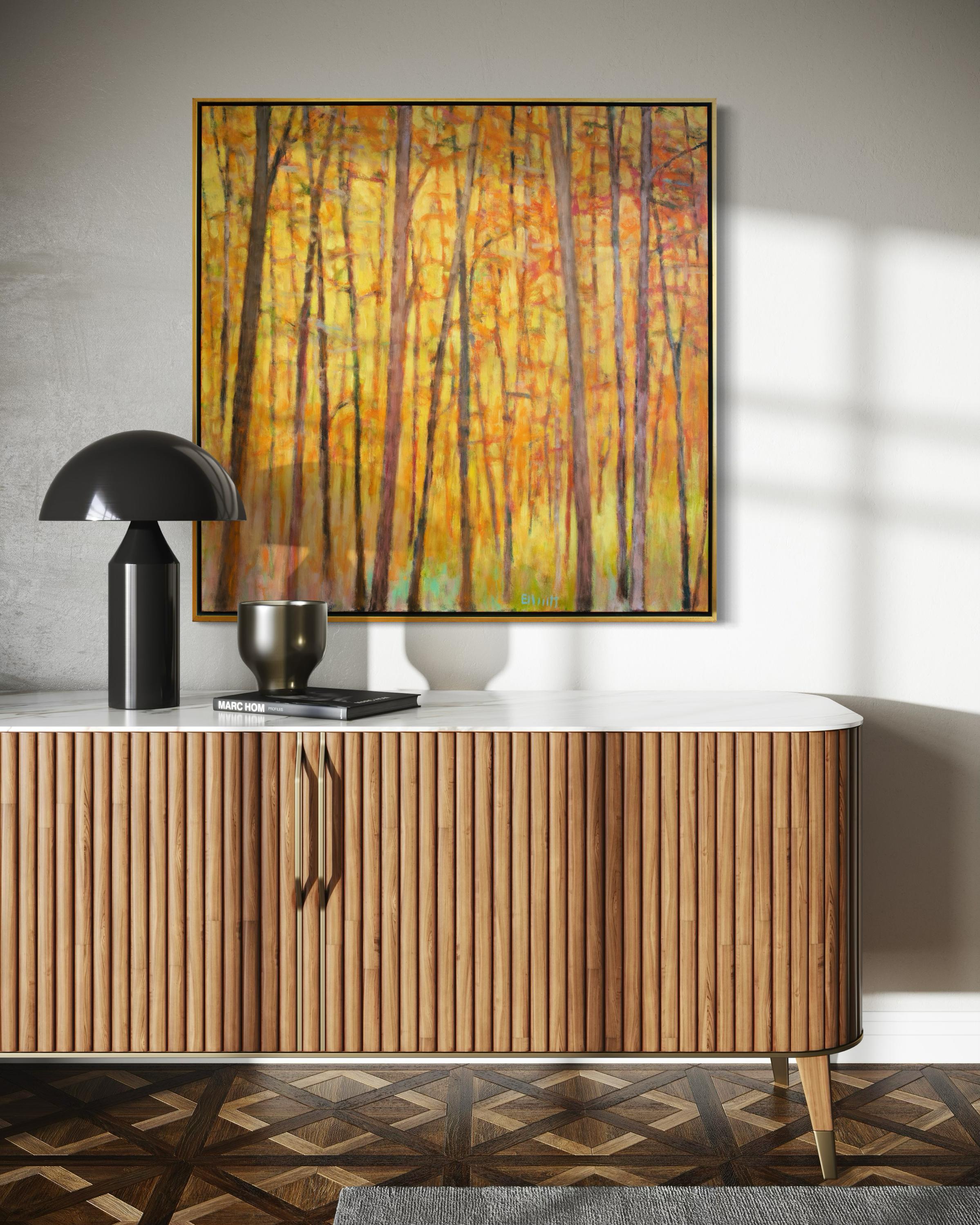 pintura abstracta de paisajes