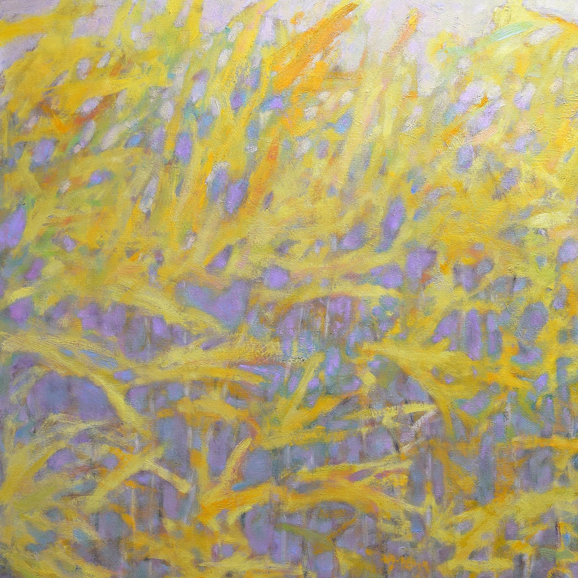 „Yellow Winds II“, Abstrakte Landschaft, Ölgemälde im Angebot 2