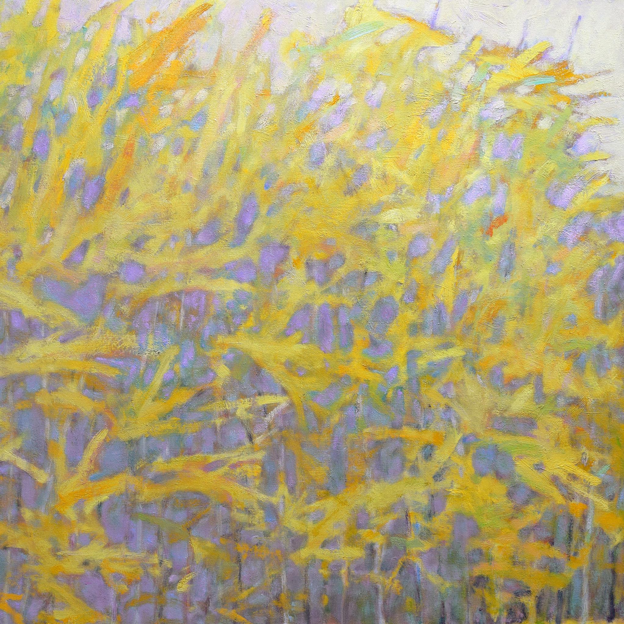 „Yellow Winds II“, Abstrakte Landschaft, Ölgemälde im Angebot 3