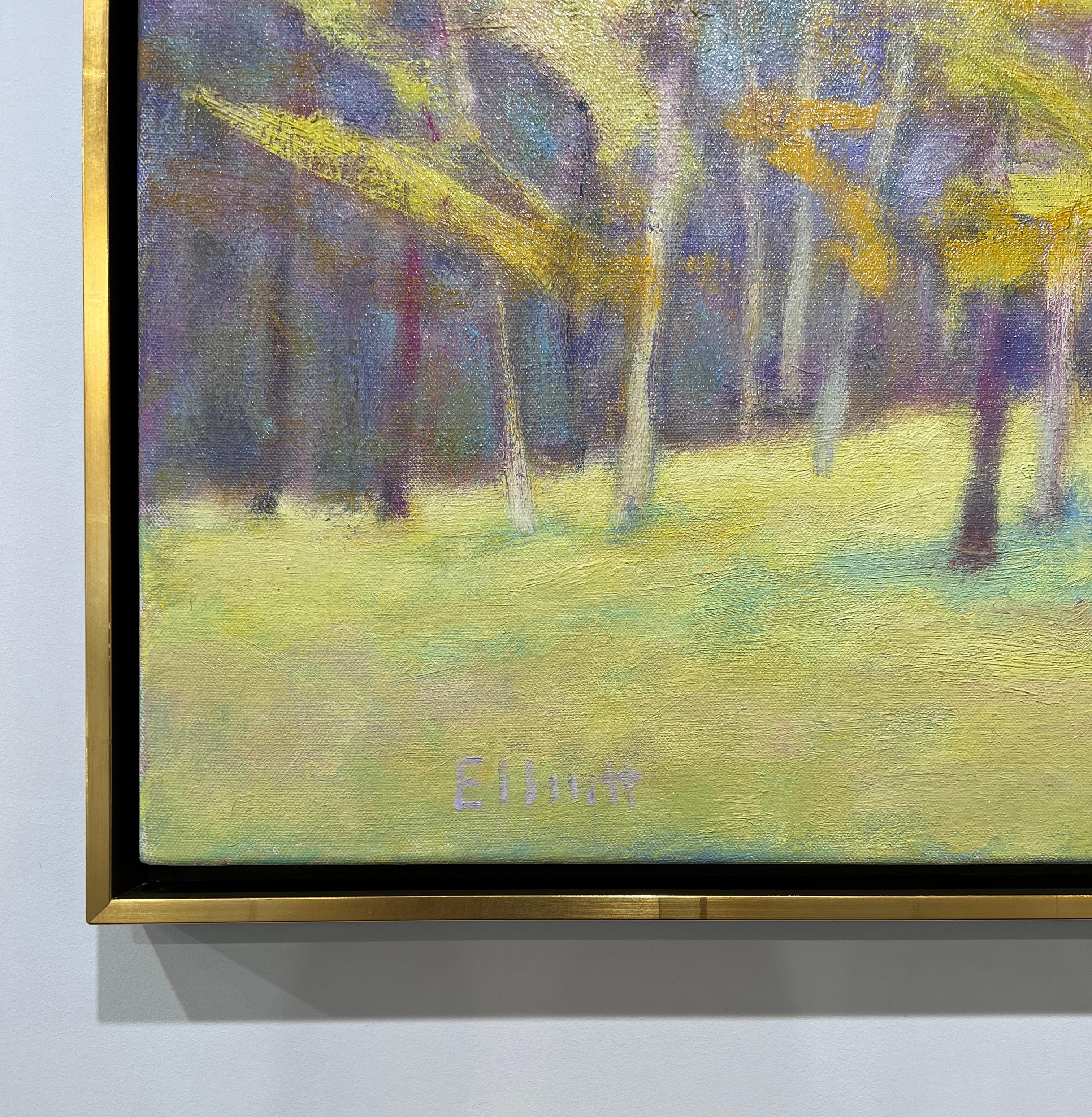 « Yellow Winds II, », peinture à l'huile de paysage abstrait en vente 1