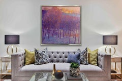 "Deseo Azul, " Impresión Giclée Enmarcada de Edición Limitada, 48" x 48"