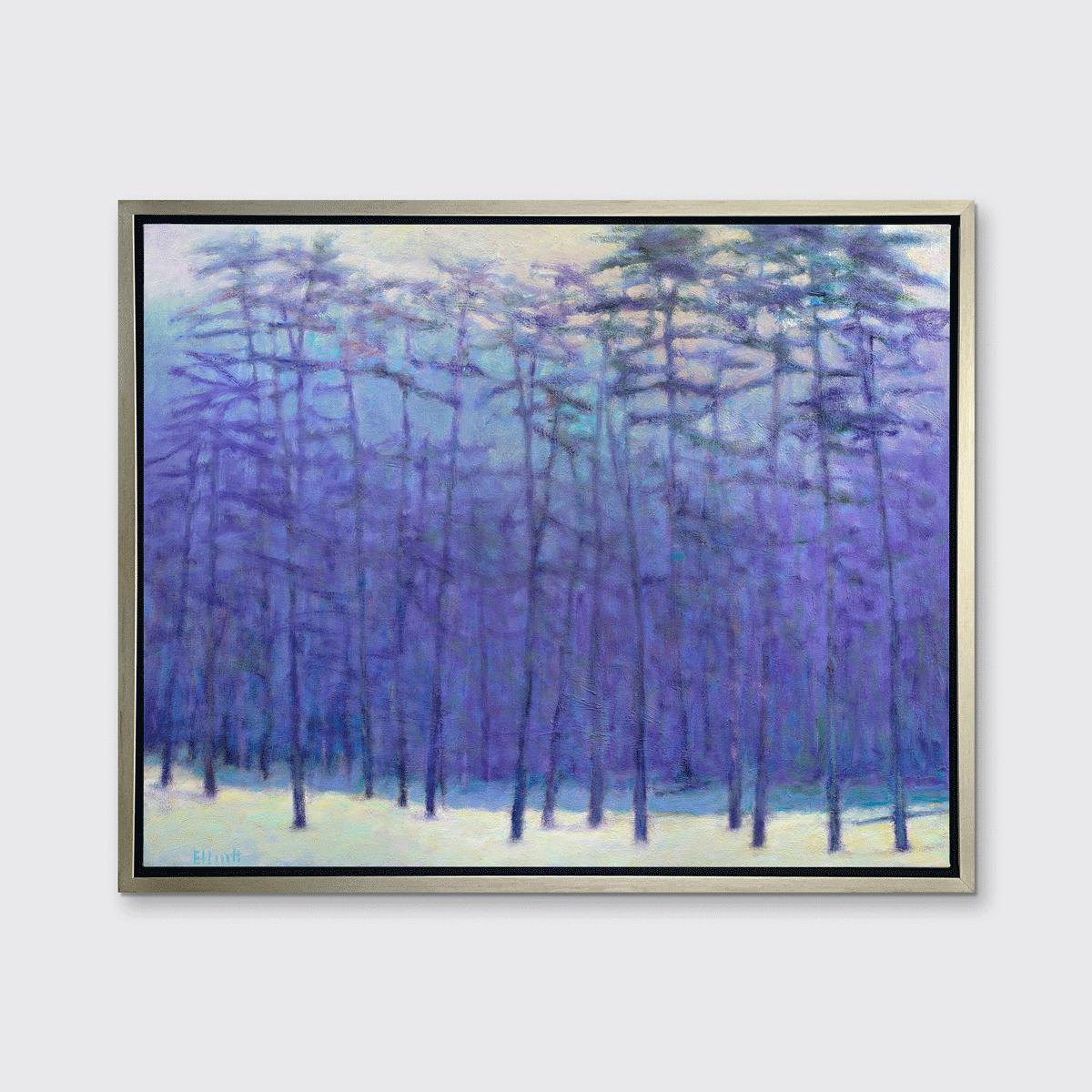 Gerahmter Giclee-Druck „Haze in the Forest“, limitierte Auflage, 24