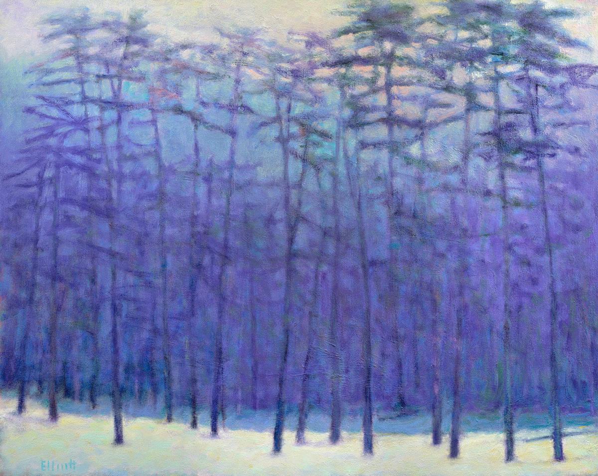 „Haze in the Forest“, gerahmter Giclee-Druck in limitierter Auflage, 48