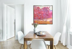 « Red Borders », imprimé giclée en édition limitée, 122 x 122 cm