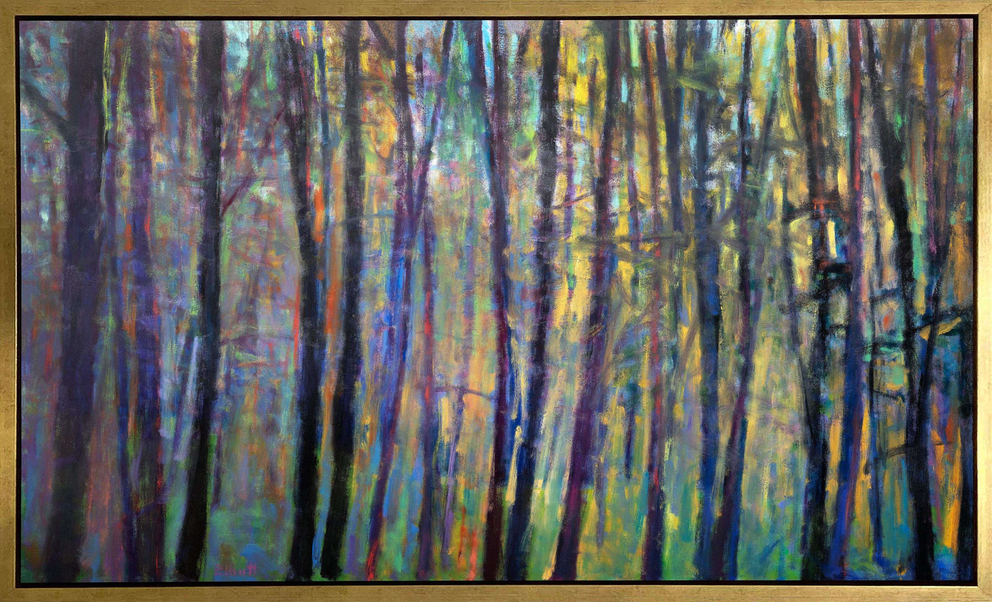 Ken Elliott Landscape Print - "Saccades III, " Framed Limited Edition Giclee Print, 36" x 60"