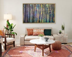 "Saccades III, " Framed Limited Edition Giclee Print, 24" x 40"