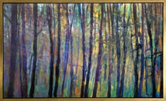 "Saccades III, " Framed Limited Edition Giclee Print, 24" x 40"