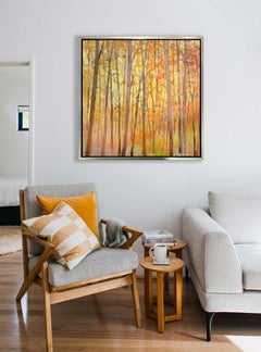 „Saccades XIII“, gerahmter Giclee-Druck in limitierter Auflage, 48" x 48"