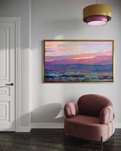 "Sun Behind the Foothills, " Framed Limited Edition Giclee Print, 18" x 30"