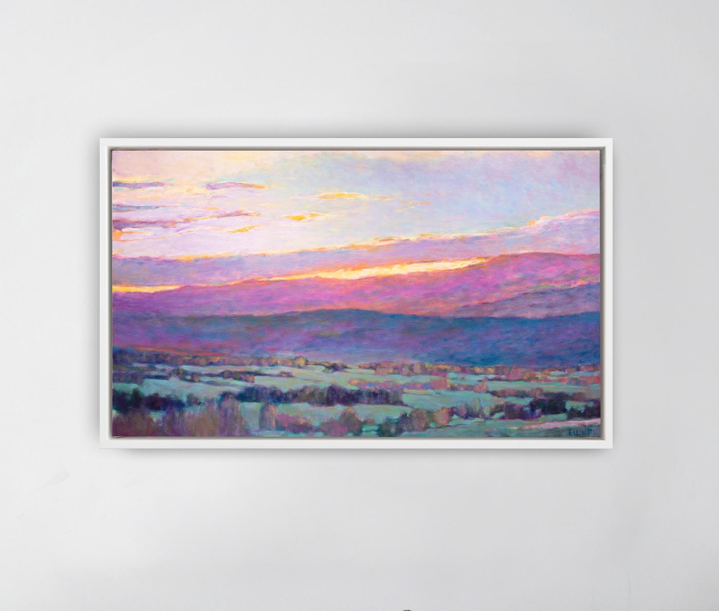« Sun Behind the Foothills », imprimé giclée encadré en édition limitée, 61 x 101 cm en vente 2