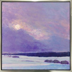 "Sun on Snow II, " Framed Limited Edition Giclee Print, 48" x 48"