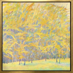"Yellow Winds II, " Framed Limited Edition Giclee Print, 30" x 30"