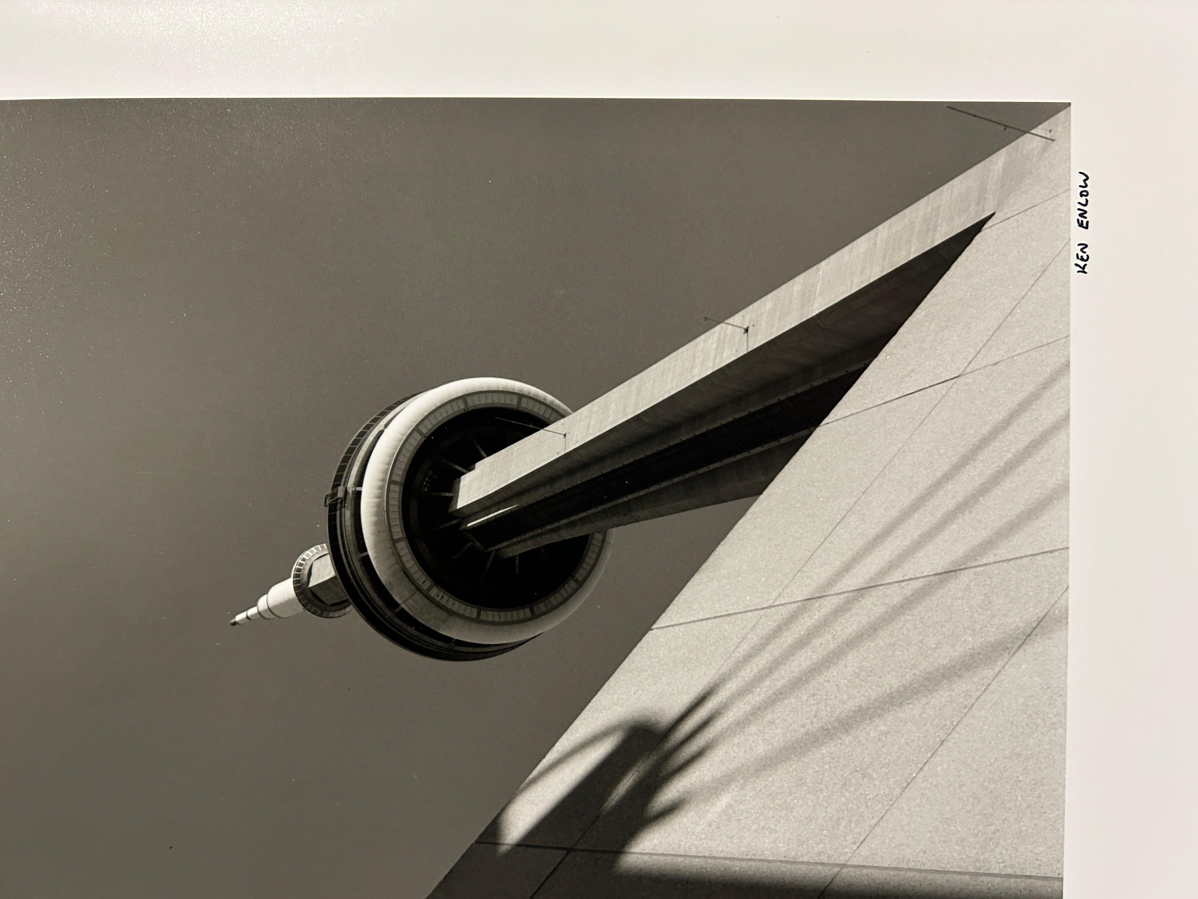 Tower North Side - Beige Black and White Photograph par Ken Enlow