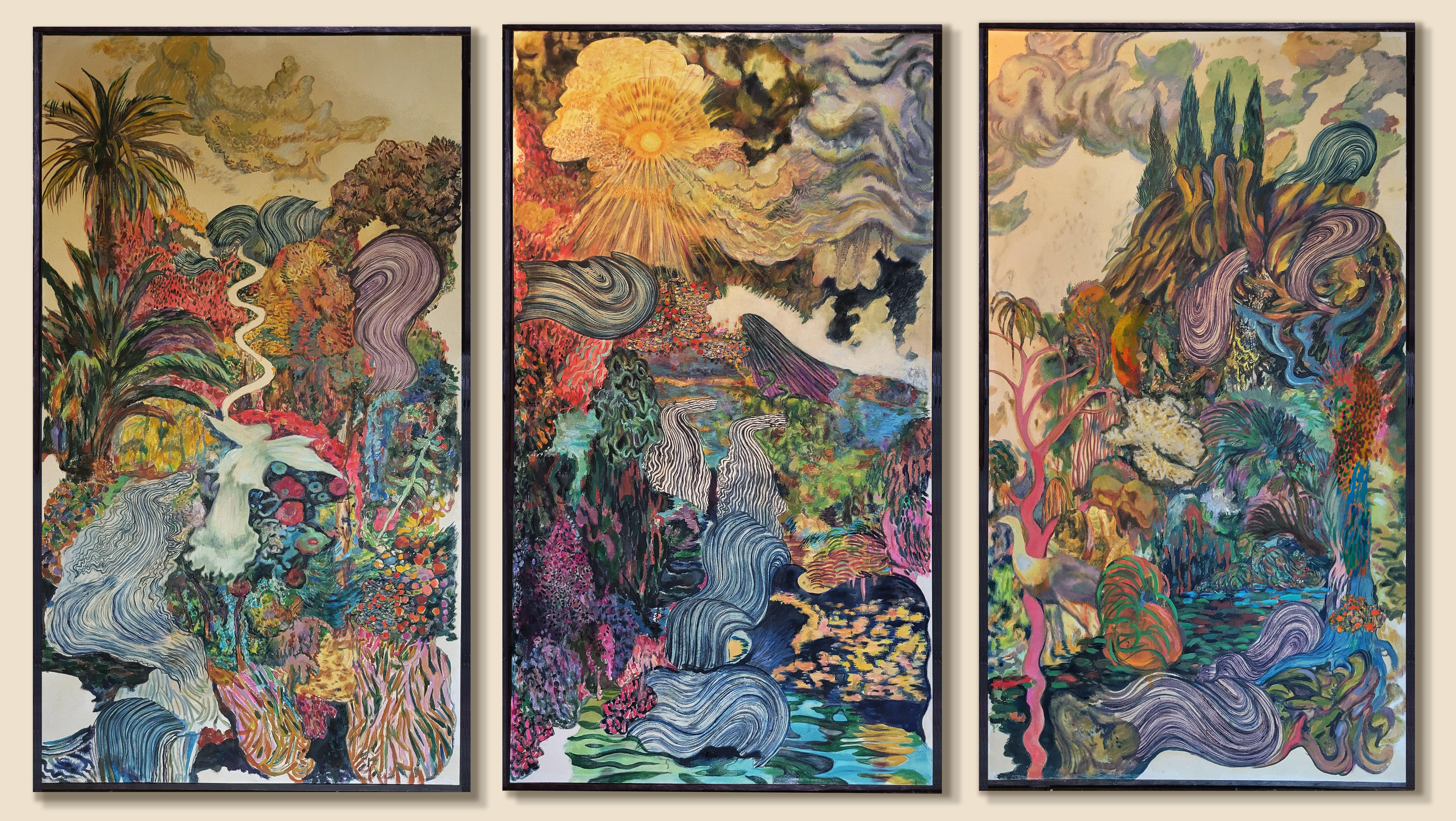 Ken Gun Min Landscape Painting - Hard-Boiled Wonderland and End of the World