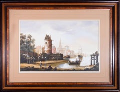 Vintage Ken Hammond - 20th Century Oil, Dutch Dockland